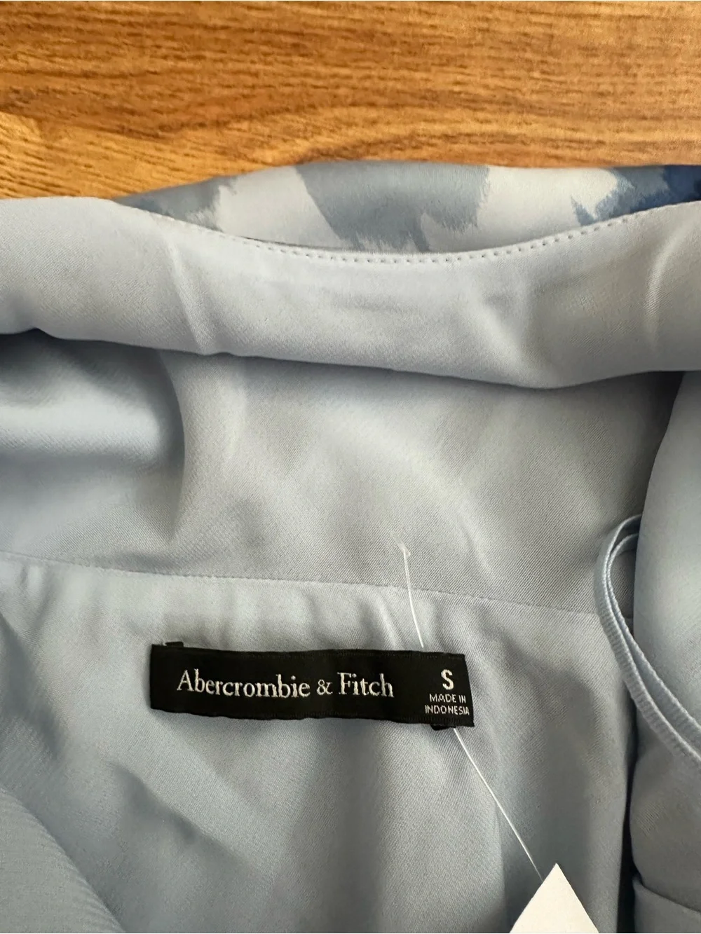 NWT Abercrombie & Fitch Blue Floral Cowl Maxi Dress S